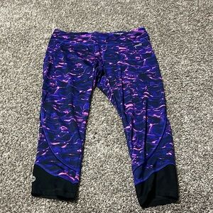 Avia black purple pink cropped leggings